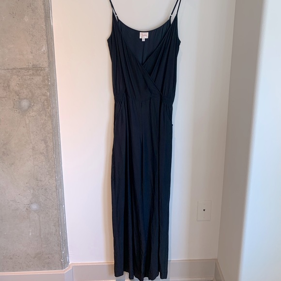 Parker Silk Jumpsuit black, sz small. - Picture 2 of 6